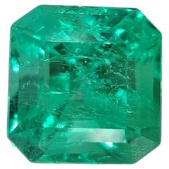 Esmeralda colombiana certificada por GIA de 2,33 ct, talla esmeralda, unisex, 1990