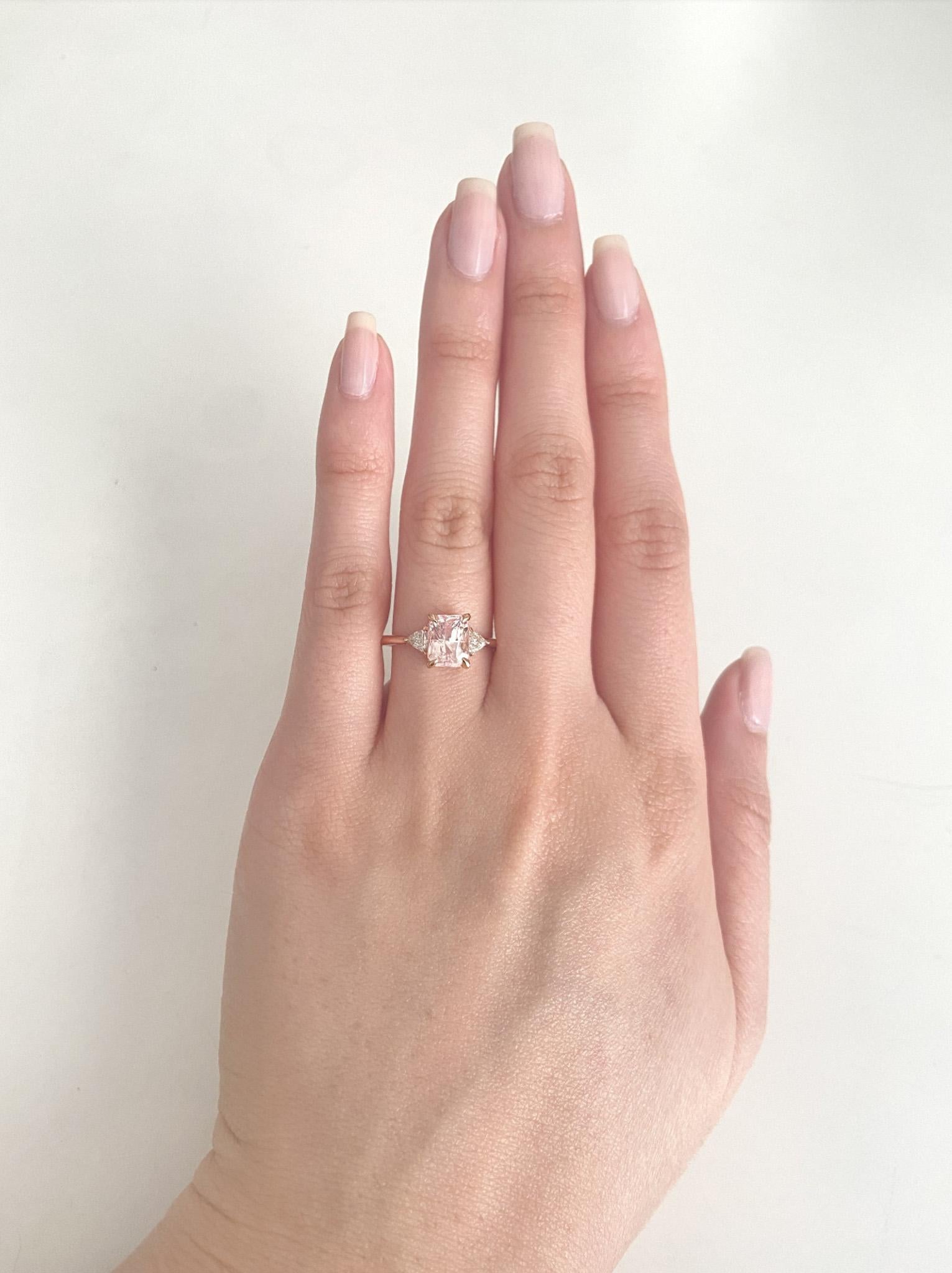 padparadscha sapphire ring
