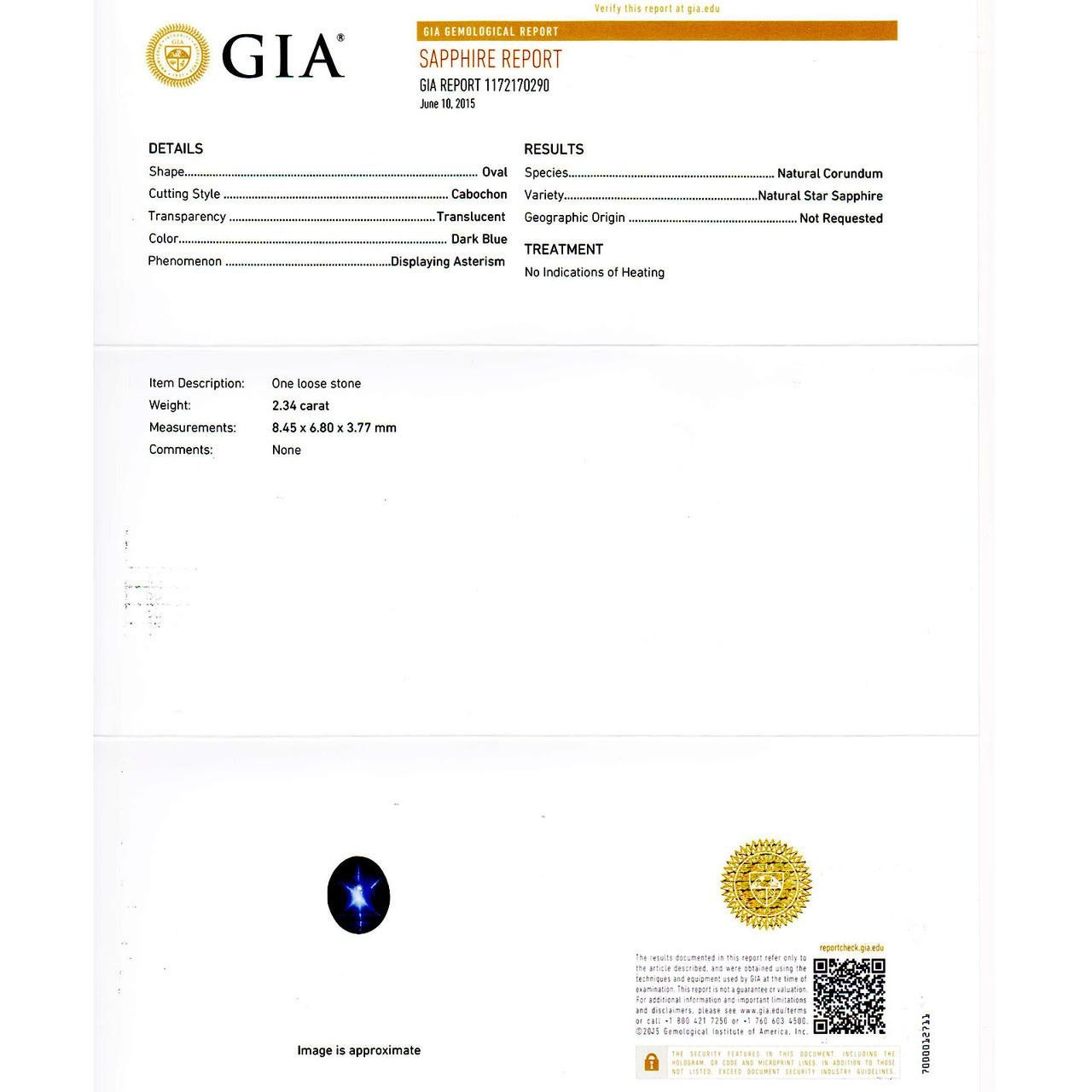GIA Certified 2.34 Carat Star Sapphire Diamond Halo Yellow Gold Engagement Ring In Good Condition In Stamford, CT