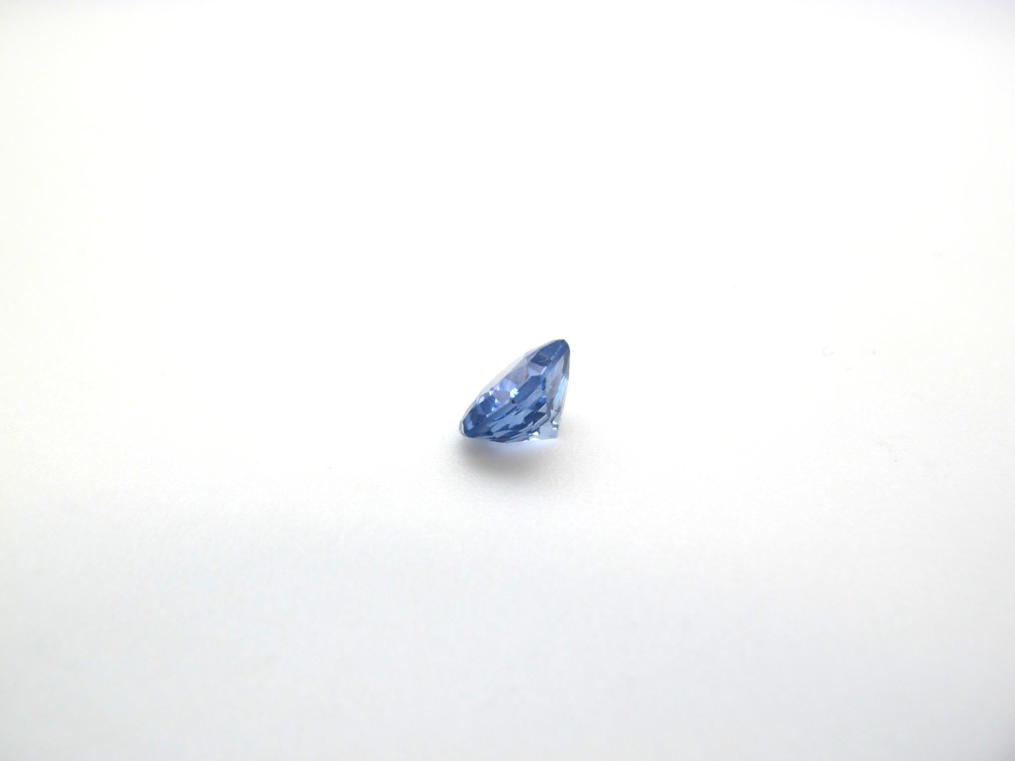 Radiant Cut GIA Certified 2.36 Octagonal Lavendar Blue Sapphire Loose Stone