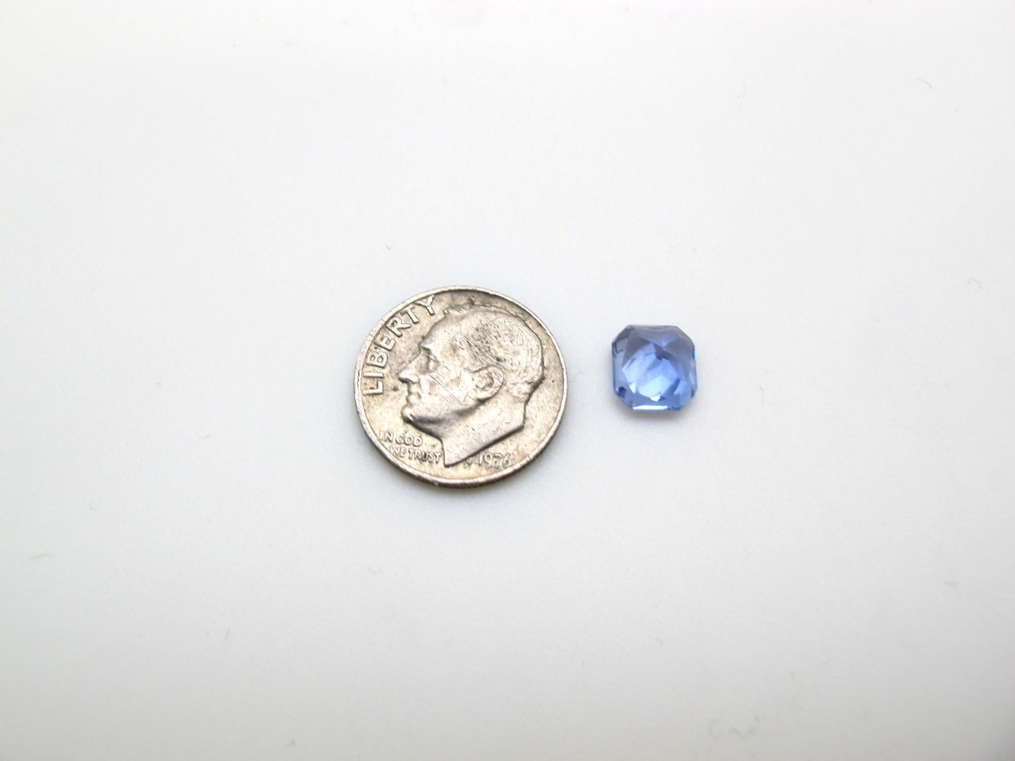 GIA Certified 2.36 Octagonal Lavendar Blue Sapphire Loose Stone In New Condition In Los Angeles, CA
