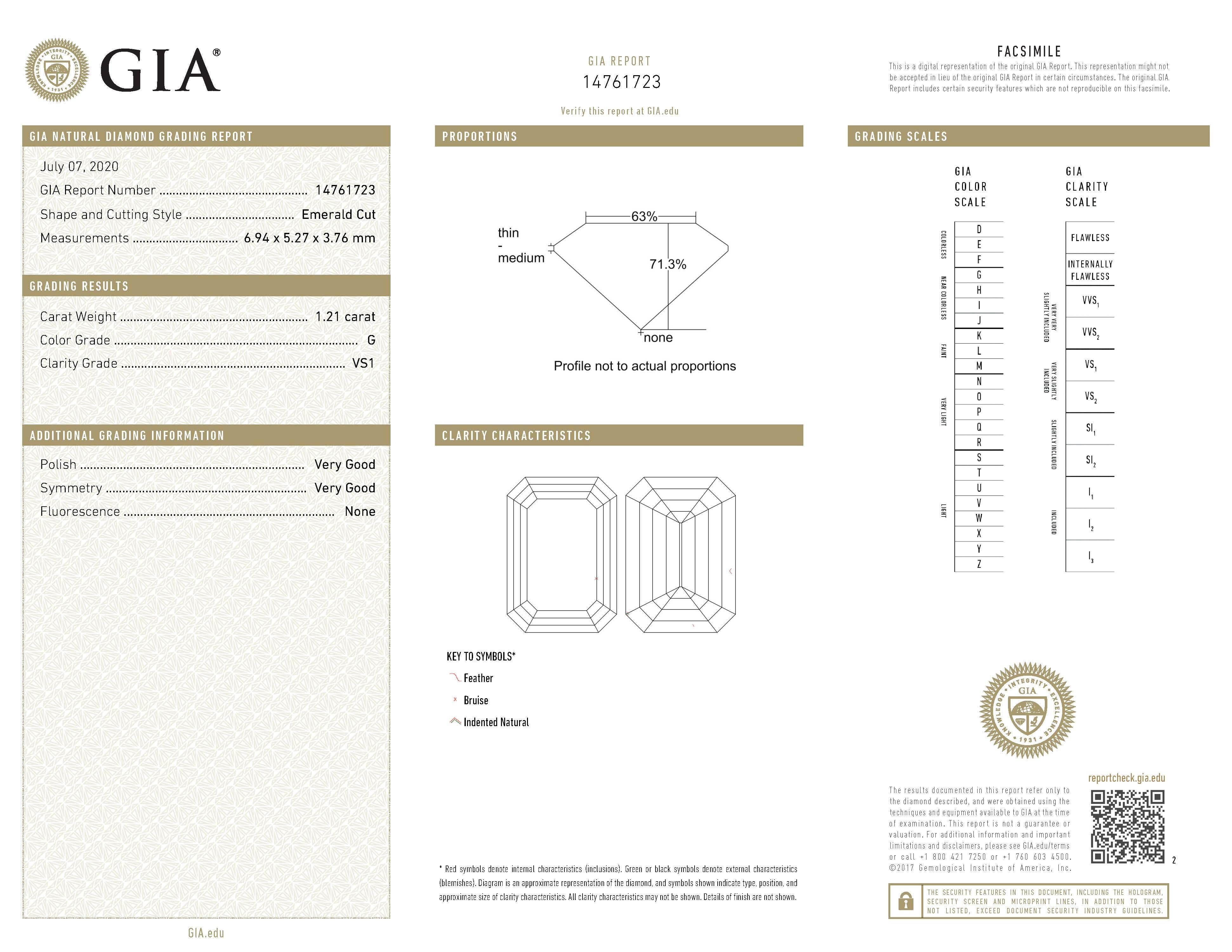 GIA-zertifizierte 2,77 Karat Smaragdschliff-Diamant-Tropfen-Ohrringe mit Halo 18k Weißgold (Zeitgenössisch) im Angebot