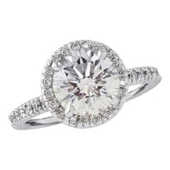 GIA Certified 2.38 Carat Diamond Engagement Ring