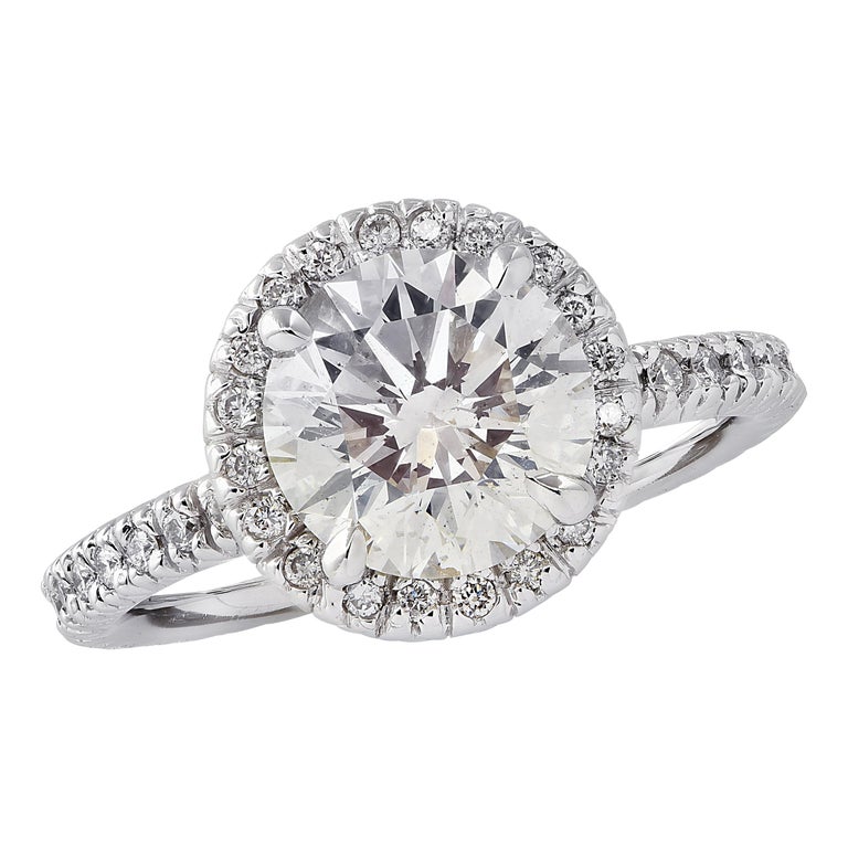 GIA Certified 2.38 Carat Diamond Engagement Ring at 1stDibs