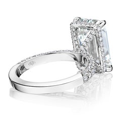 GIA Certified 2.40 Carat E VS1 Emerald Diamond Engagement Ring "Catherine"