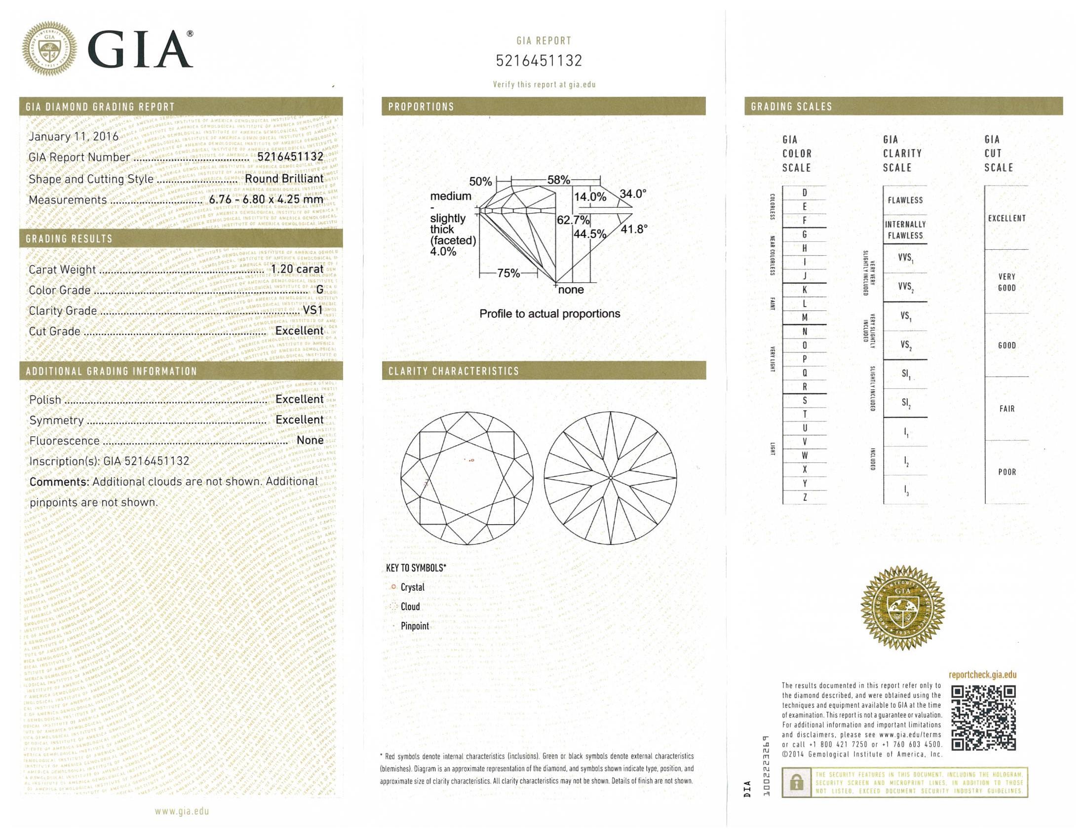GIA-zertifizierte 2,40 Karat GH Farbe runde Diamant-Ohrstecker im Brillantschliff im Zustand „Neu“ in New York, NY