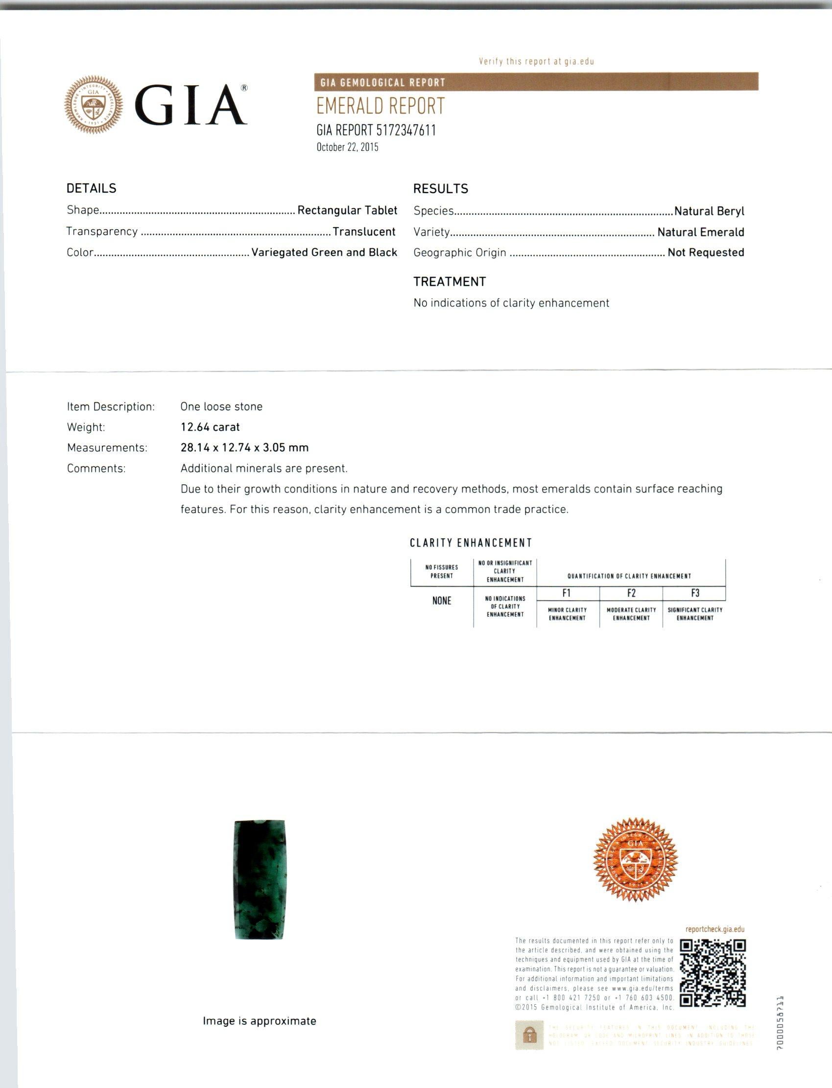 Platin-Ohrringe mit GIA-zertifiziertem 24,1 Karat Smaragd im Tablettschliff und Diamant im Tablettschliff im Zustand „Gut“ im Angebot in Stamford, CT