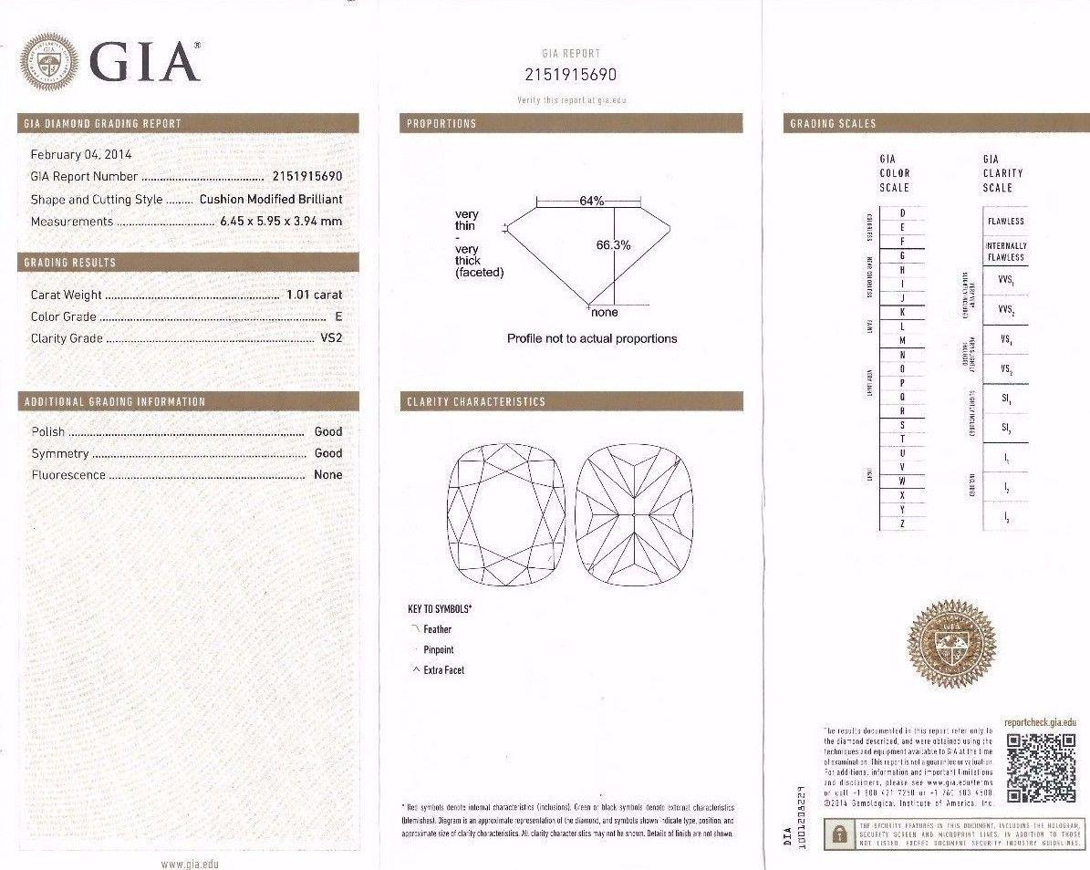 GIA zertifiziert 2,71 Karat natürliche Baguettes im Kissenschliff Diamantring Platin E/Vs2 für Damen oder Herren im Angebot