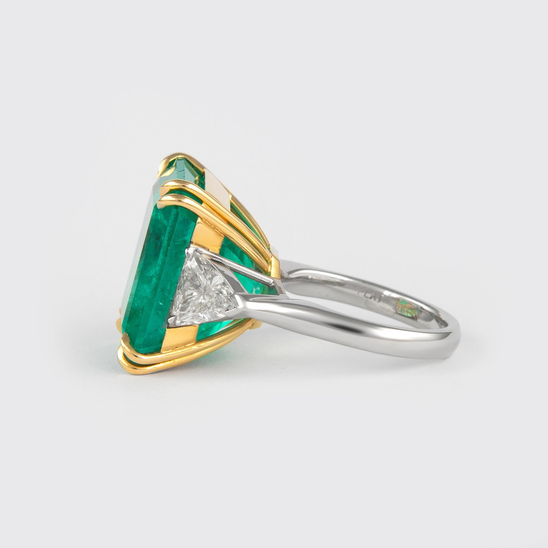 three carat emerald ring