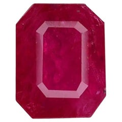 GIA Certified 2.43ct Octagonal Ruby