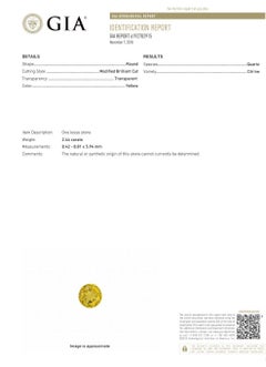 GIA Certified 2.44 Carat Natural Citrine Cluster Ring 14 Karat*