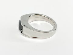 GIA Certified 2.45 Carat Radiant Fancy Black Men's Diamond Ring