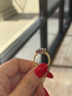 GIA Certified 2.46 Carat Sapphire set in 18K Two Tone New Custom Ring