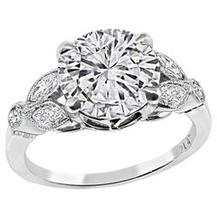 Bague de fiançailles en diamant certifié GIA de 2,48 cts