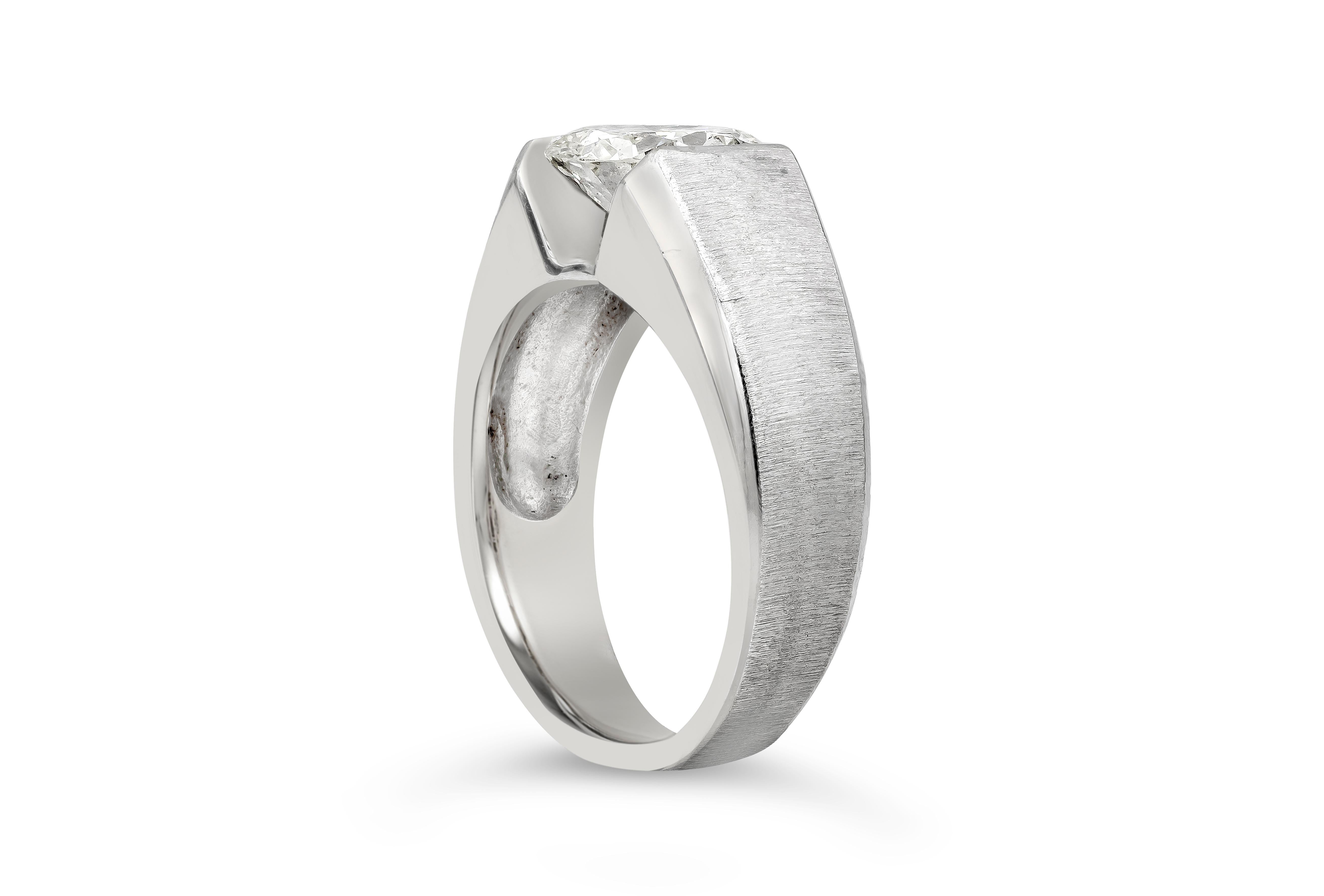 mens diamond solitaire ring