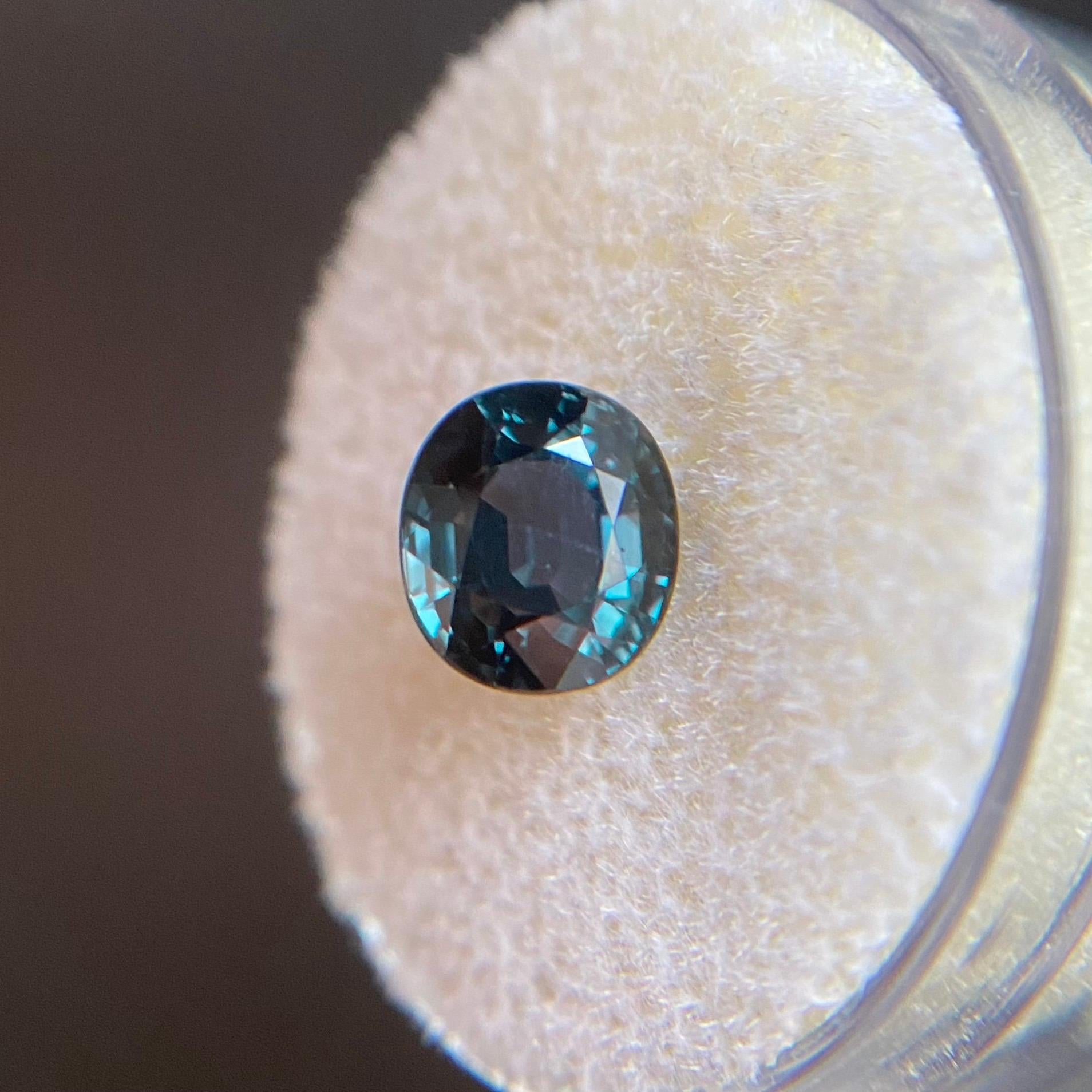 GIA Certified 2.49ct Colour Change Sapphire Blue Purple Untreated Oval Cut Gem 2