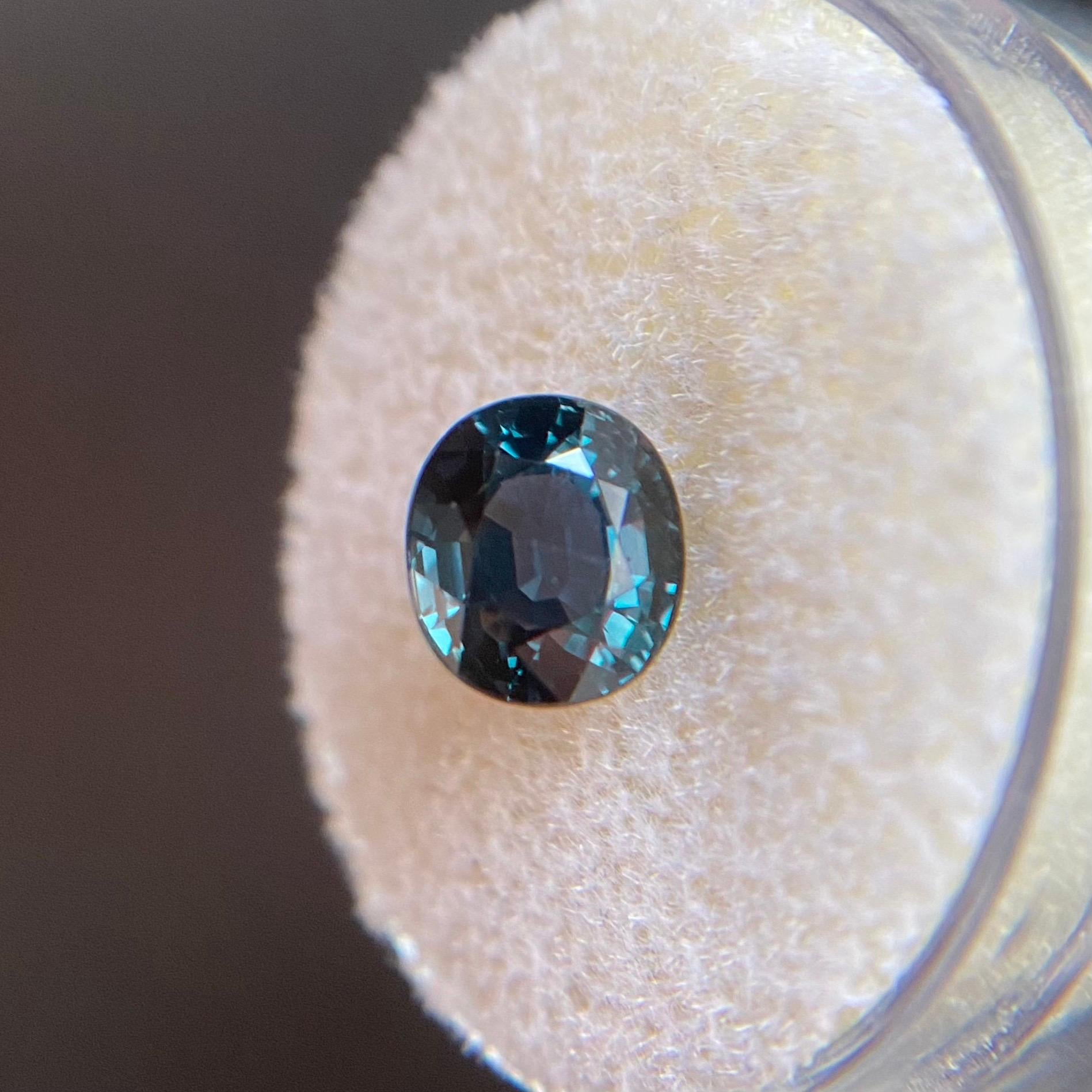GIA Certified 2.49ct Colour Change Sapphire Blue Purple Untreated Oval Cut Gem 3