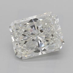 GIA Certified 2.5 Carat Radiant Diamond Halo  Diamond Ring