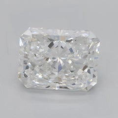 GIA Certified 2.5 Carat Radiant Diamond Halo White Gold Pendant Necklace