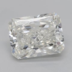 GIA Certified 2.5 Carat Radiant East-West Three-Stone Diamond Ring