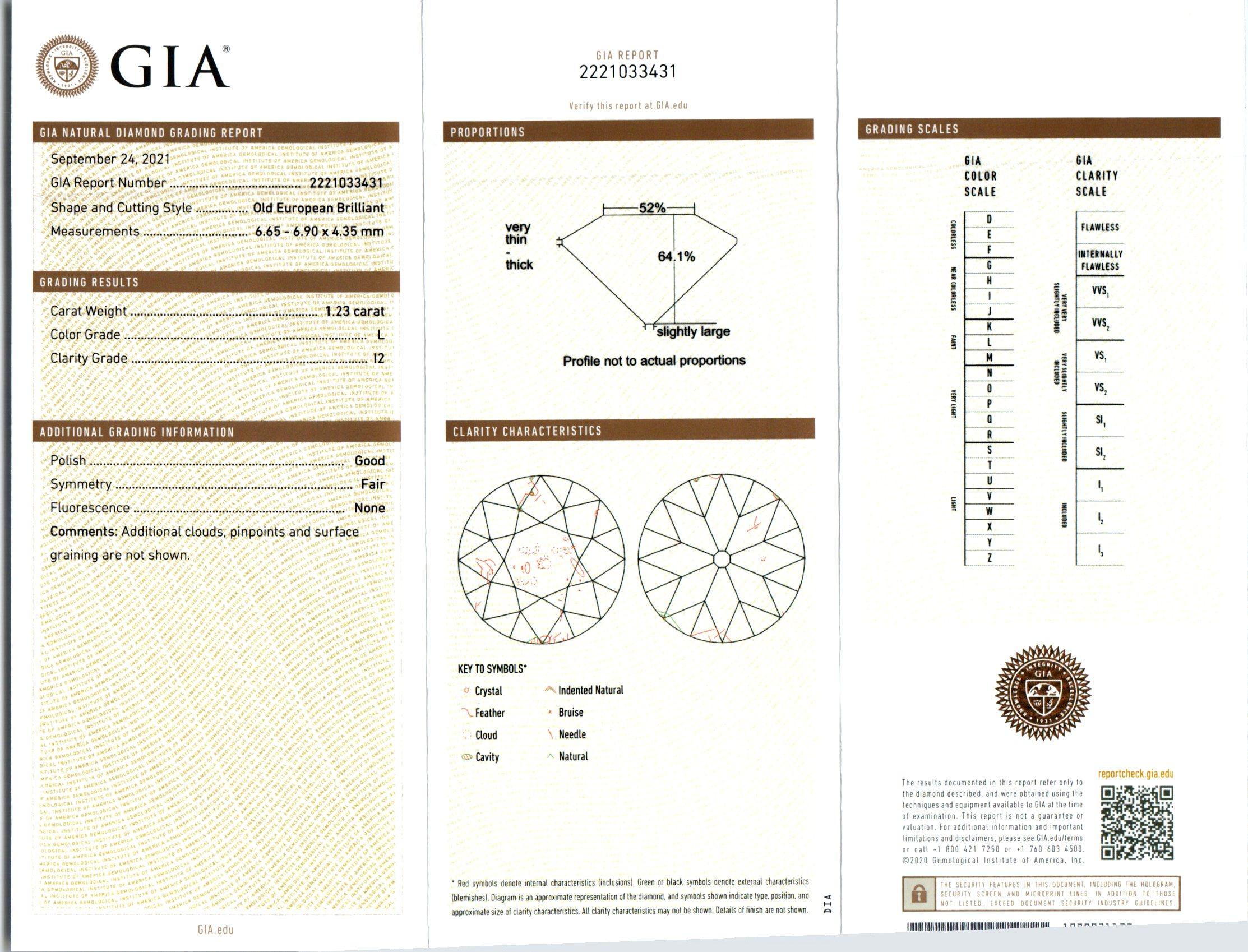 GIA Certified 2.50 Carat Diamond Platinum Stud Earrings 2