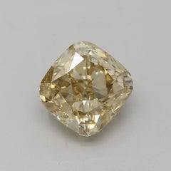 GIA Certified 2.50 Carat Fancy Brownish Greenish Yellow SI2 Clarity Diamond