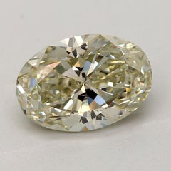 GIA Certified 2.50 Carat Fancy Grayish Yellowish Green Si2 Clarity Diamond