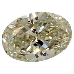 GIA Certified 2.50 Carat Fancy Grayish Yellowish Green Si2 Clarity Diamond