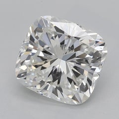 GIA Certified 2.50 Carat Halo Square Cushion Basket Set Platinum Diamond Ring