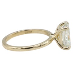 GIA Certified 2.50 Carat L VS2 Radiant Natural Diamond Solitaire Engagement Ring