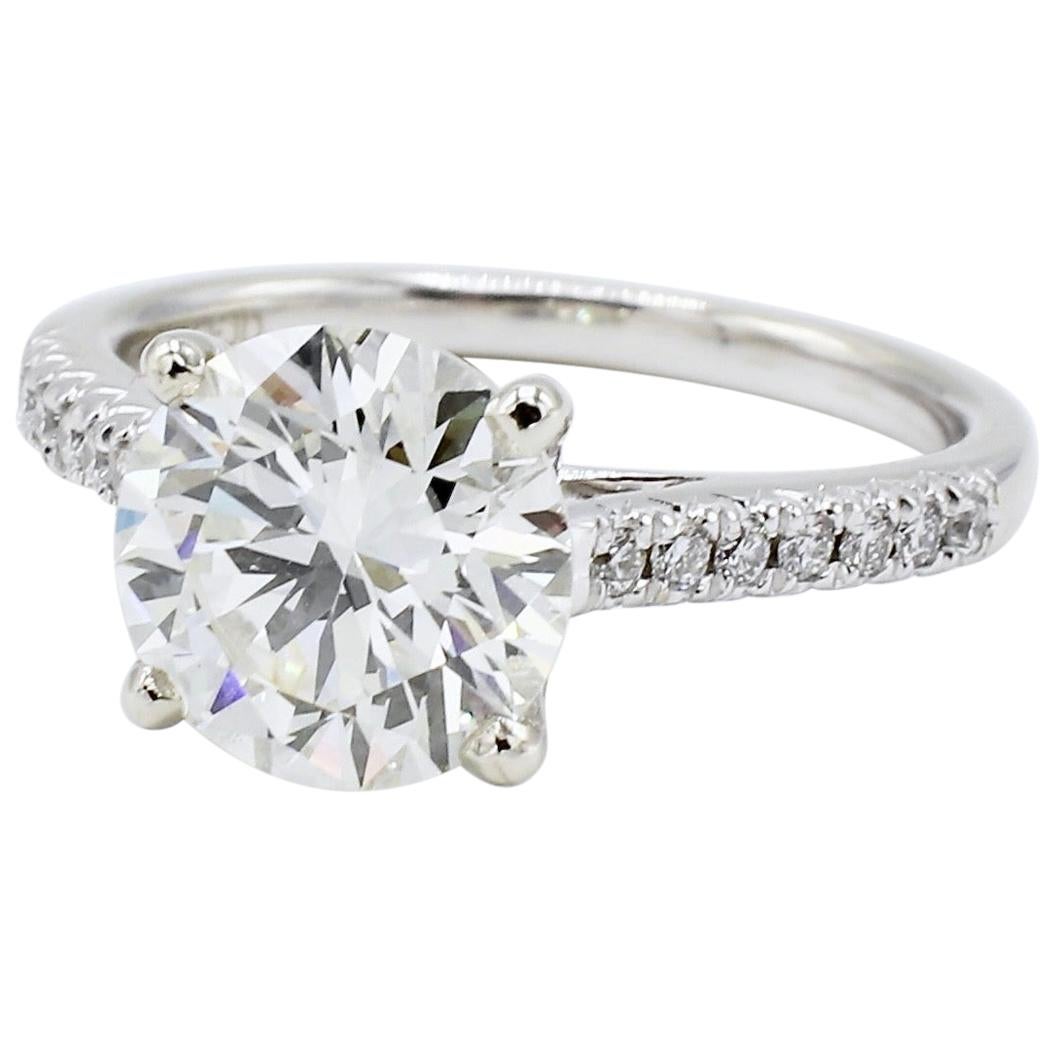 Round Brilliant Cut Engagement Ring "Gabriella" For Sale at 1stDibs