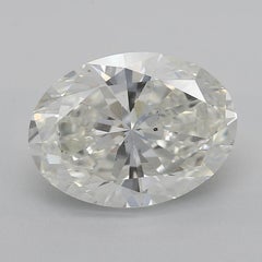 GIA Certified 2.51 Carat Oval Halo Curved Bypass Shank Diamond Ring