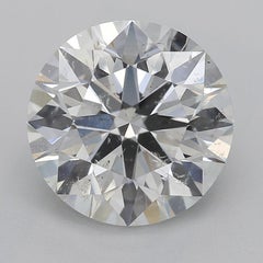 GIA Certified 2.51 Carat Round Flower Bloom Cathedral Diamond Ring