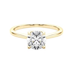 Bague diamant cathédrale Flower Bloom certifiée GIA 2,51 carats ronds