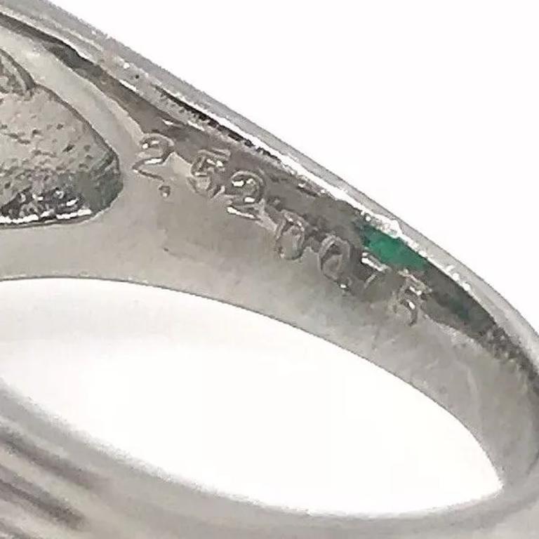 Anillo de Esmeralda Colombiana y Diamante en Platino de 2.52 quilates certificado por GIA en venta 2
