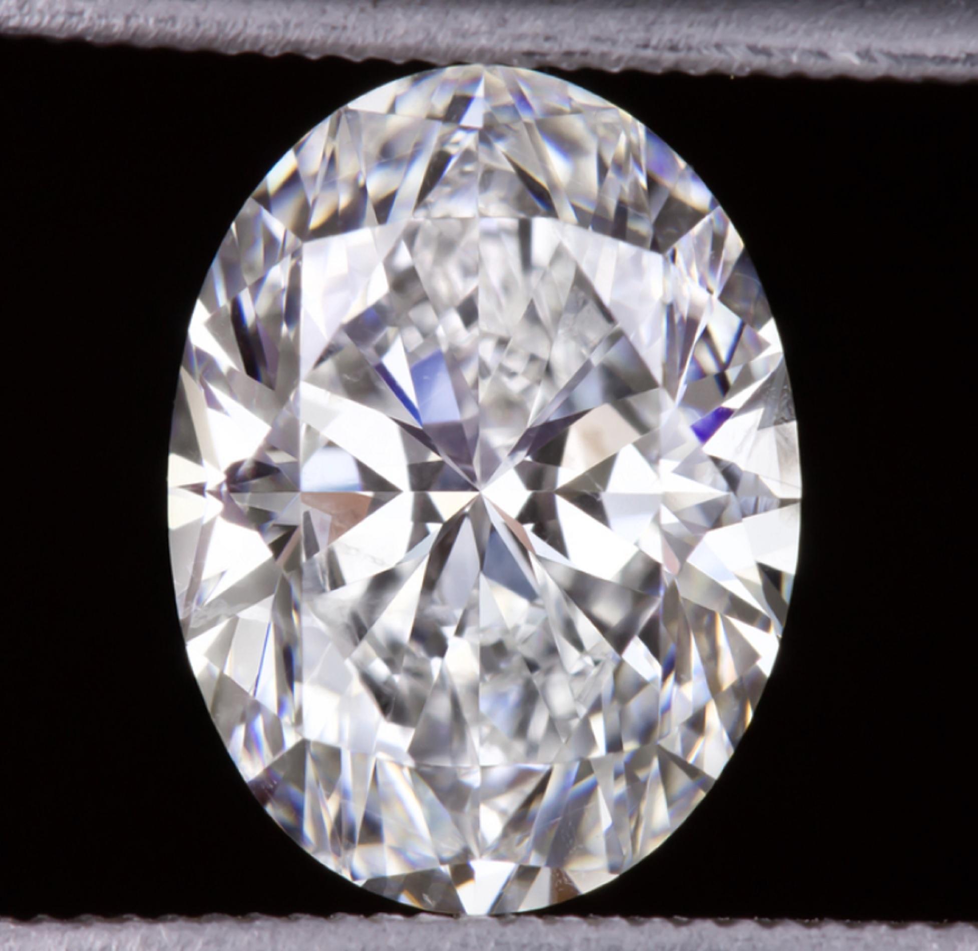 Modern GIA Certified 2.52 Carat Oval Diamond Ring