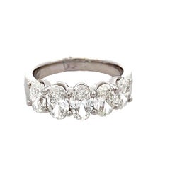 GIA Certified 2.52ct WHITE DIAMOND OVAL 18KW RING