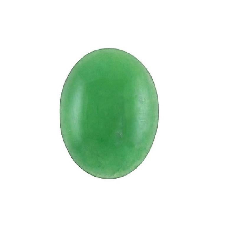 GIA Certified 2.53 Carat Natural Oval Jadeite Jade In Good Condition For Sale In LA, CA