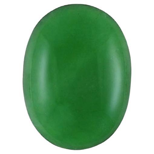 GIA Certified 2.53 Carat Natural Oval Jadeite Jade For Sale