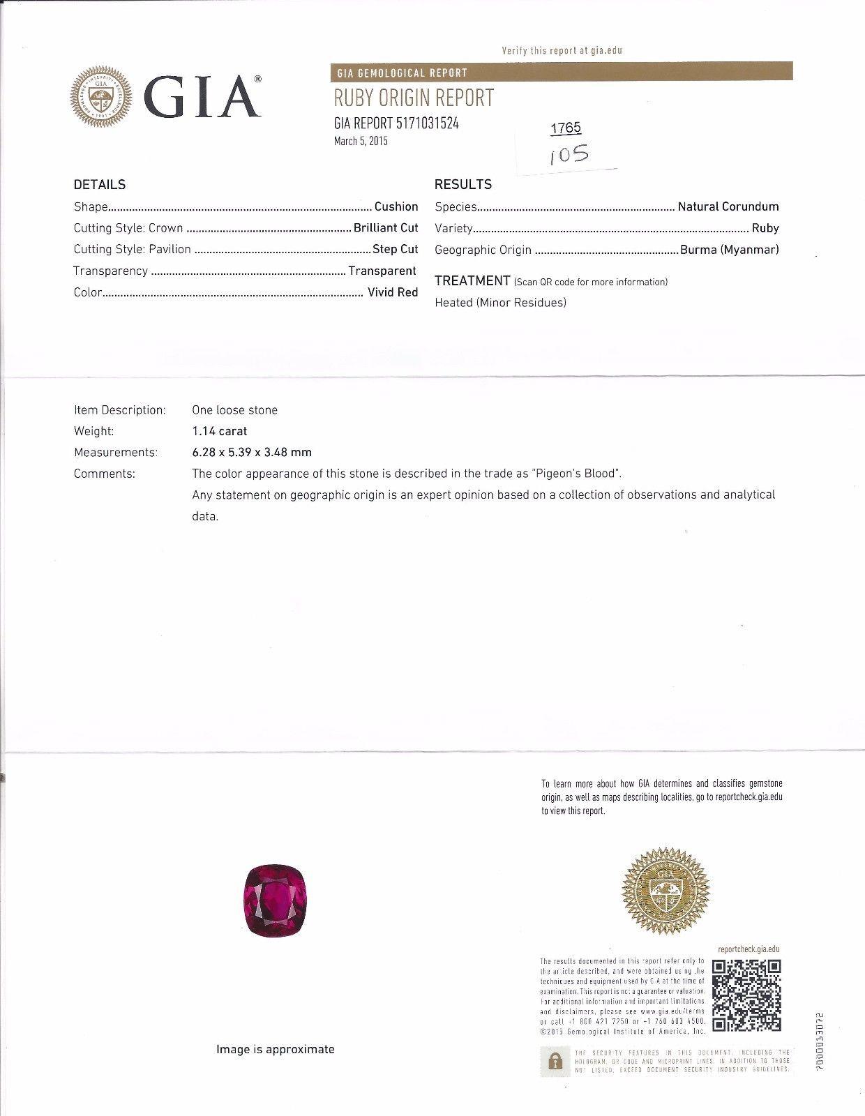Bague en diamants et rubis rouge vif de 2,54 carats certifiés par le GIA Neuf - En vente à New York, NY
