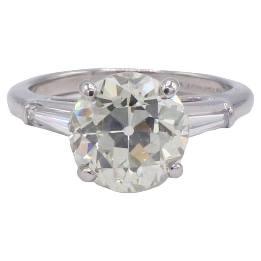 Anello di fidanzamento con diamante naturale a Brilliante Circolare certificato GIA da 2,56 carati