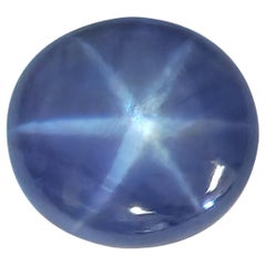 Natural Unheated Blue Star Sapphire Gemstone 25.74 carats with with GIA Report