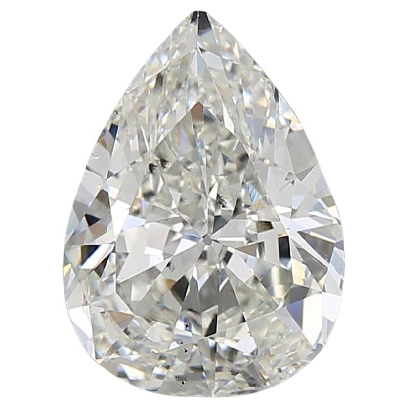 GIA Certified 2.58 Carat, I Color, SI1 Clarity, Pear Cut Loose Natural Diamond