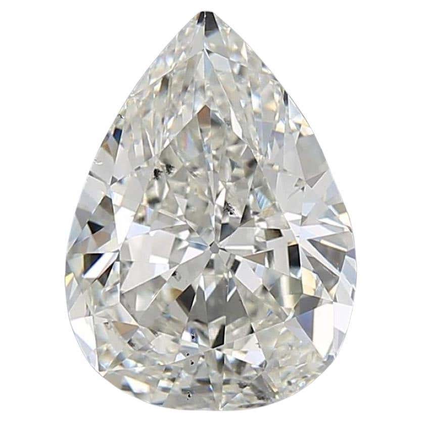 0.84 Carat Pear Brilliant Gia Certified G Color Si1 Clarity Diamond For ...