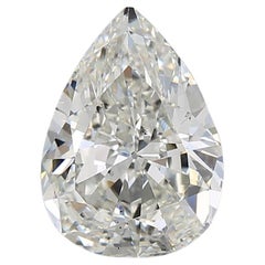 GIA Certified 2.58 Carat, I Color, SI1 Clarity, Pear Cut Loose Natural Diamond