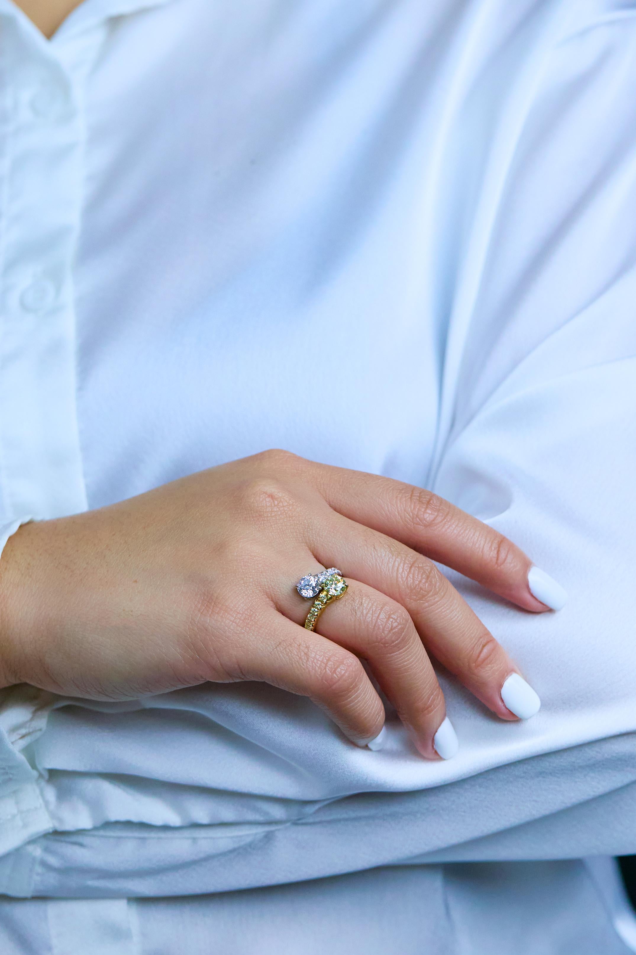 yellow diamond ring