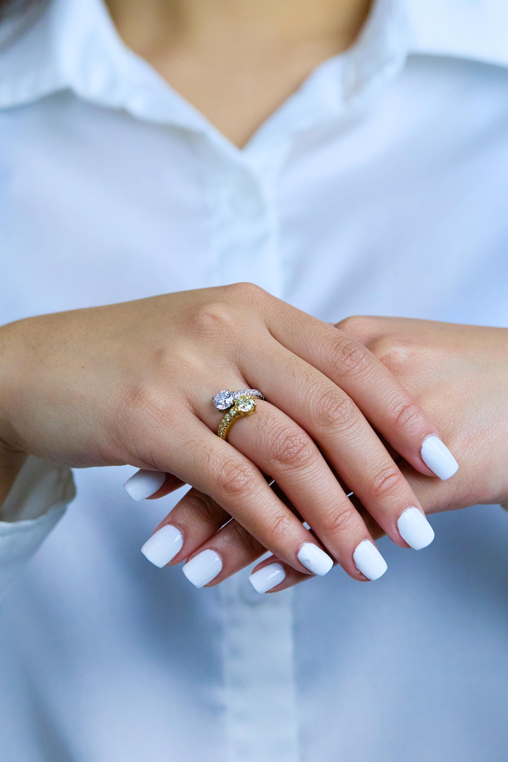 two stone engagement ring