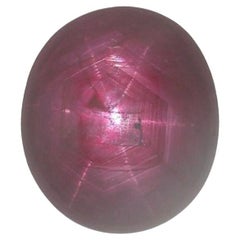 GIA Certified 25.96ct No Heat Oval Shape Star Ruby