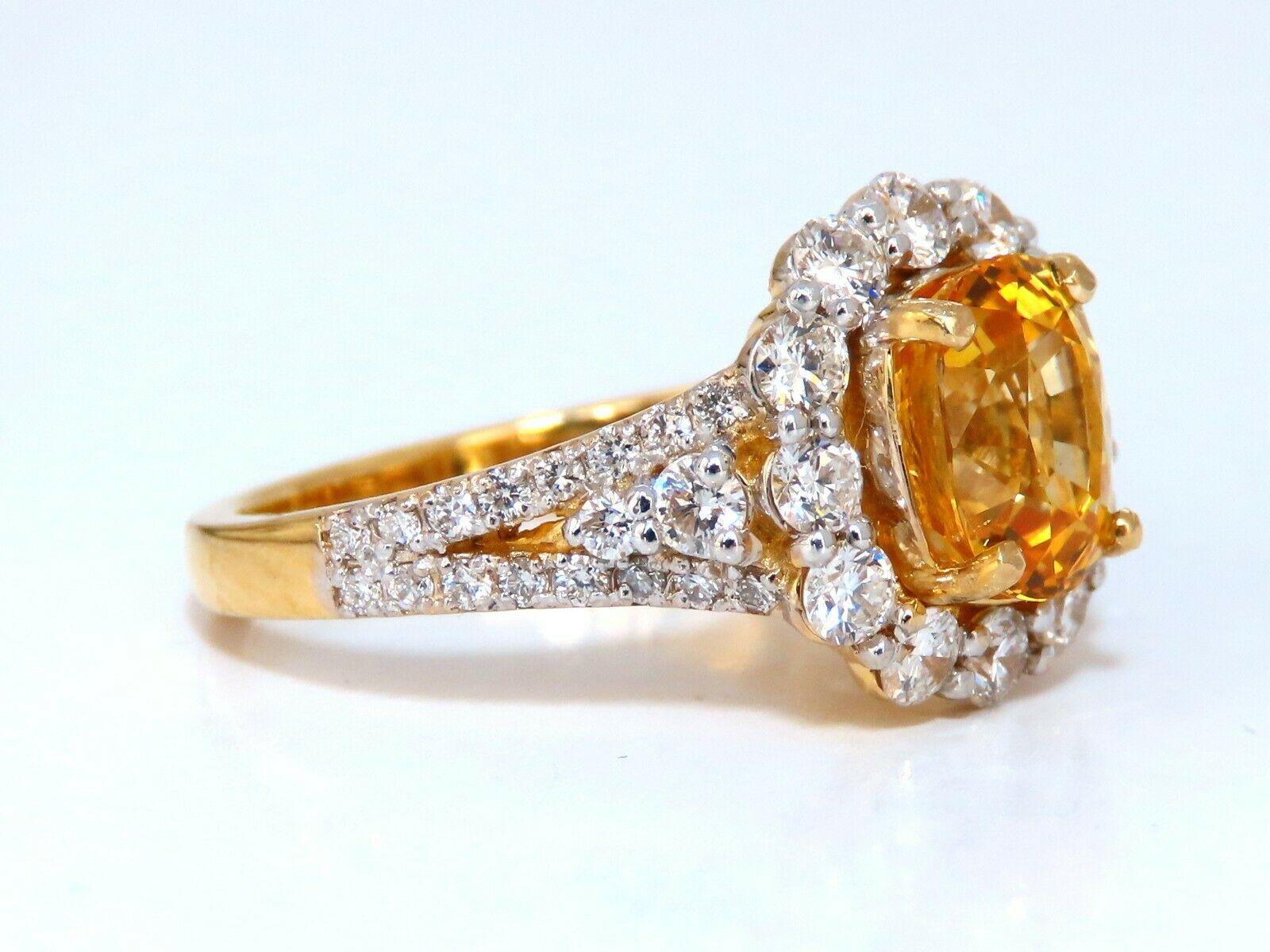 8.92 carat canary yellow diamond