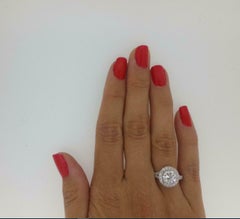 GIA Certified 1.50 Carat Triple Excellent Round Cut Diamond 18k White Gold Ring